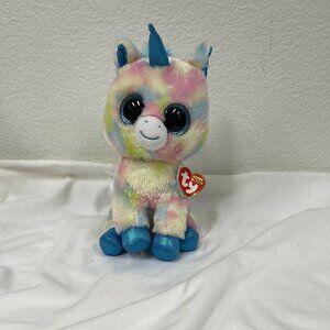 Beanie Boos Ty Silk Blitz Tie Dye Pastel Unicorn 2019 Birthday January 12 10"